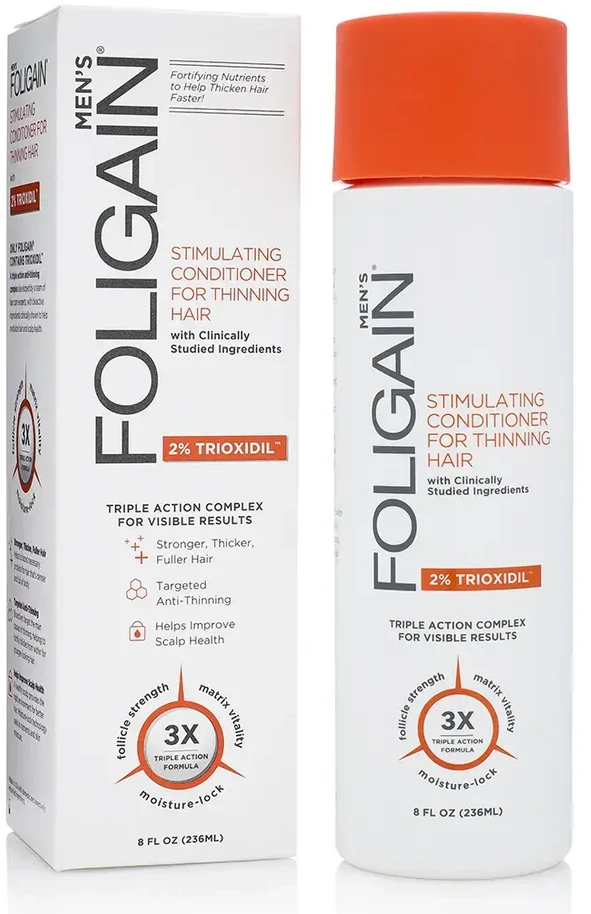 Foligain Trigubo poveikio kondicionierius nuo plaukų slinkimo (vyrų kondicionierius) 236 ml