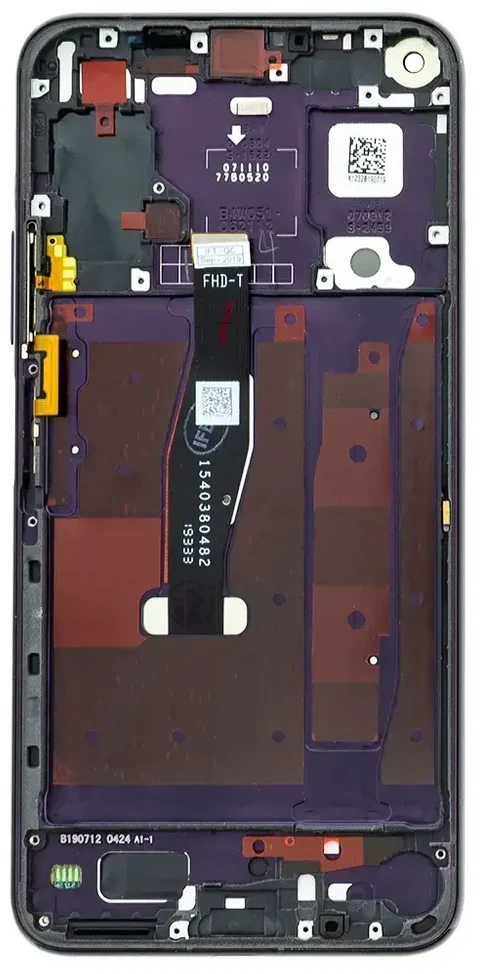For_Honor LCD Ekranas + Touch Unit + Front Cover Honor 20 Pro Juodas