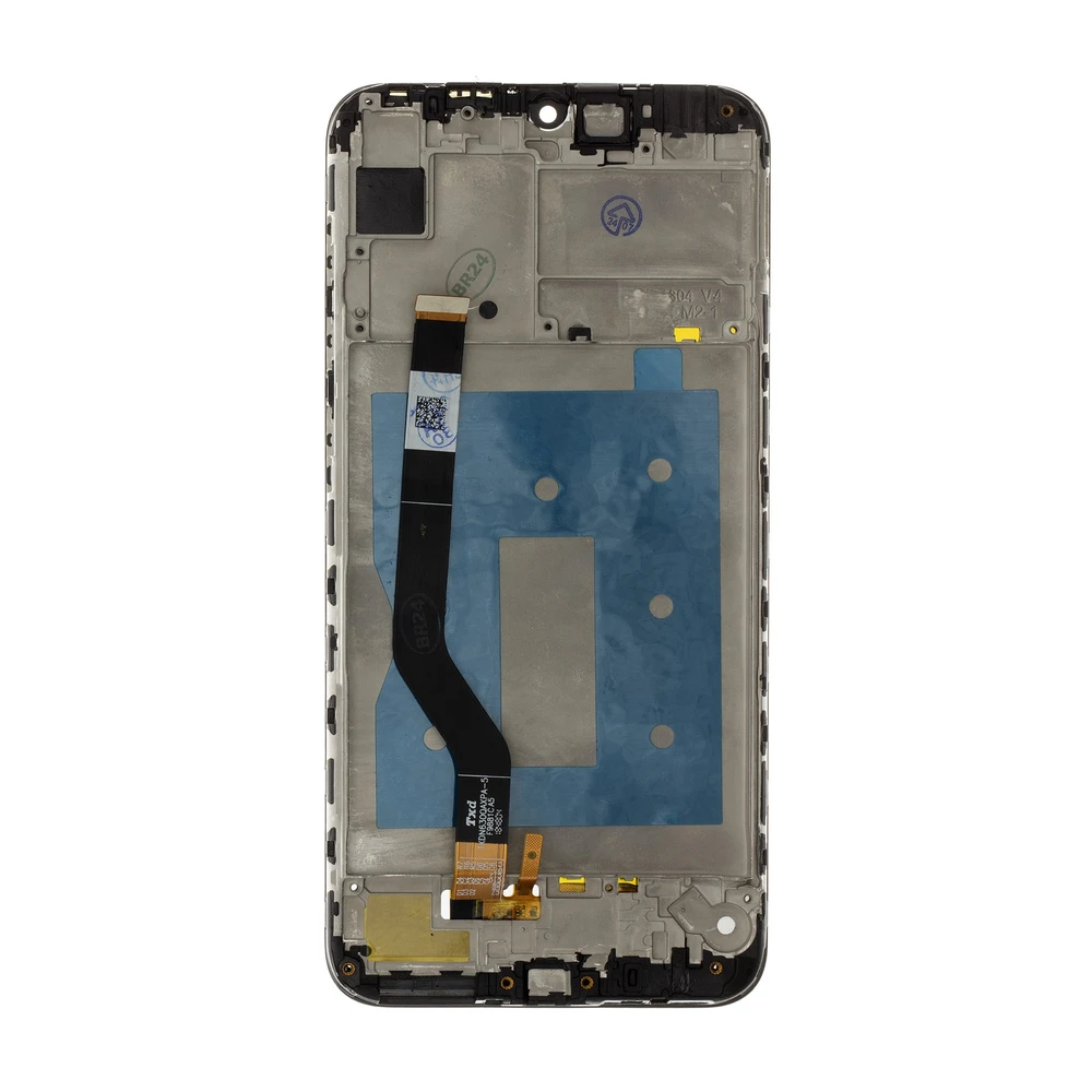 Dėklas For_Huawei LCD ekranas + jutiklinis blokas + priekinis dangtelis Huawei Y7 2019 juodas (11 kontaktų) be logotipo