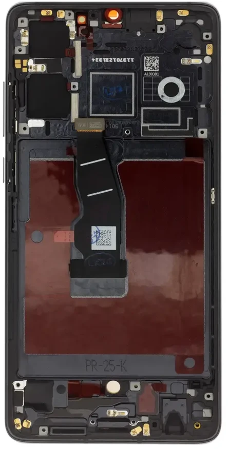 For_Huawei LCD Ekranas + Touch Unit + Front Cover Huawei P30 Juodas