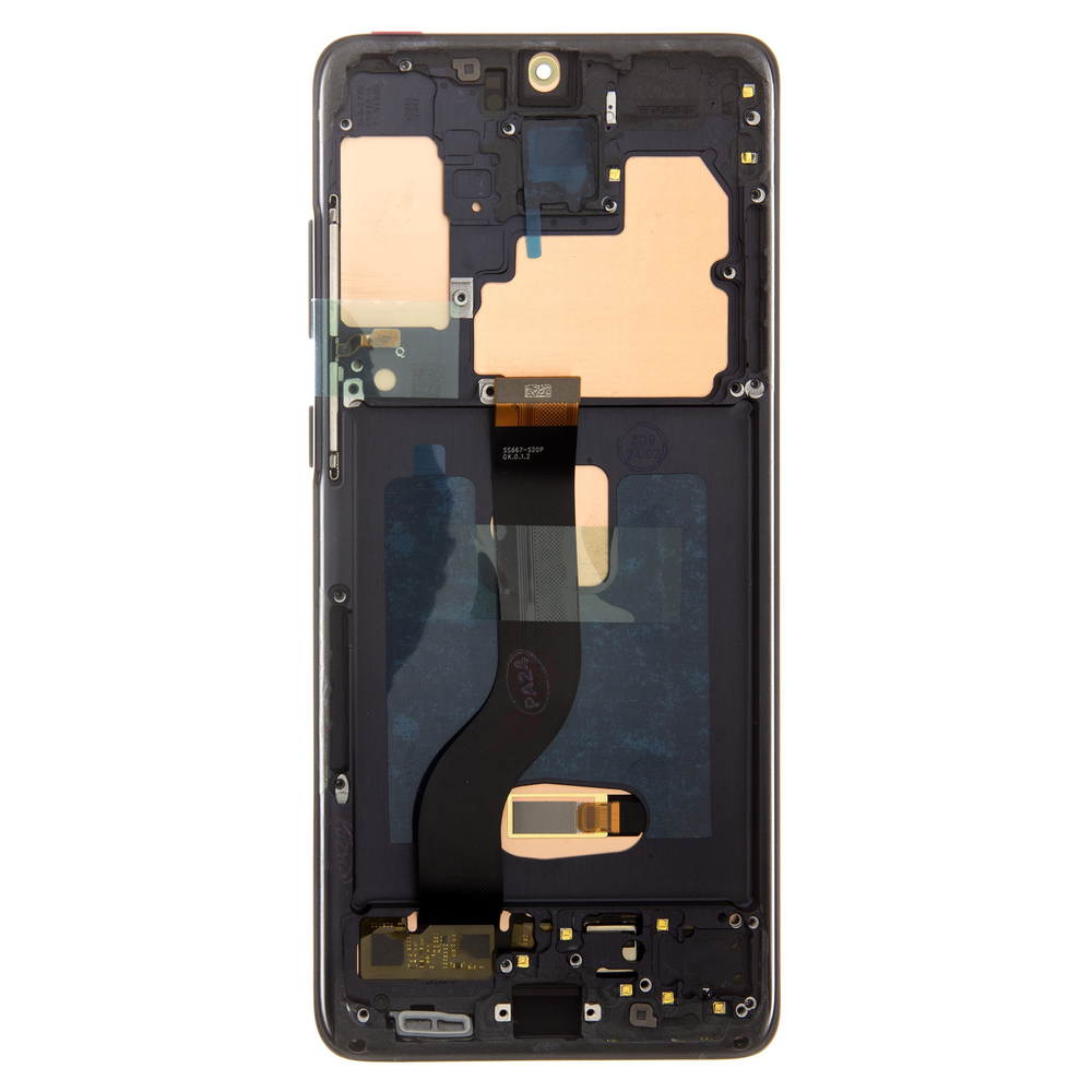 Dėklas For_Samsung LCD ekranas + jutiklinis blokas + priekinis dangtelis, skirtas Samsung G986/G985 Galaxy S20+ Cosmic Juodas