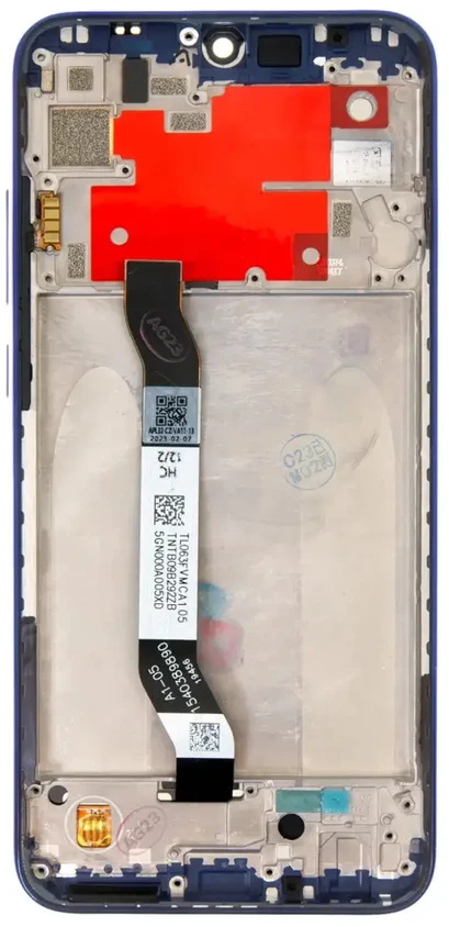 For_Xiaomi LCD ekranas + jutiklinis blokas + priekinis dangtelis, skirtas Xiaomi Redmi Note 8T Mėlyna, nėra logotipo