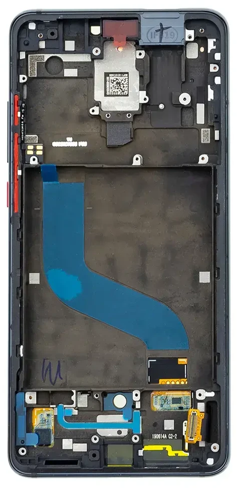 For_Xiaomi LCD ekranas + jutiklinis blokas + priekinis dangtelis, skirtas Xiaomi Mi9T / Mi9T Pro Juodas