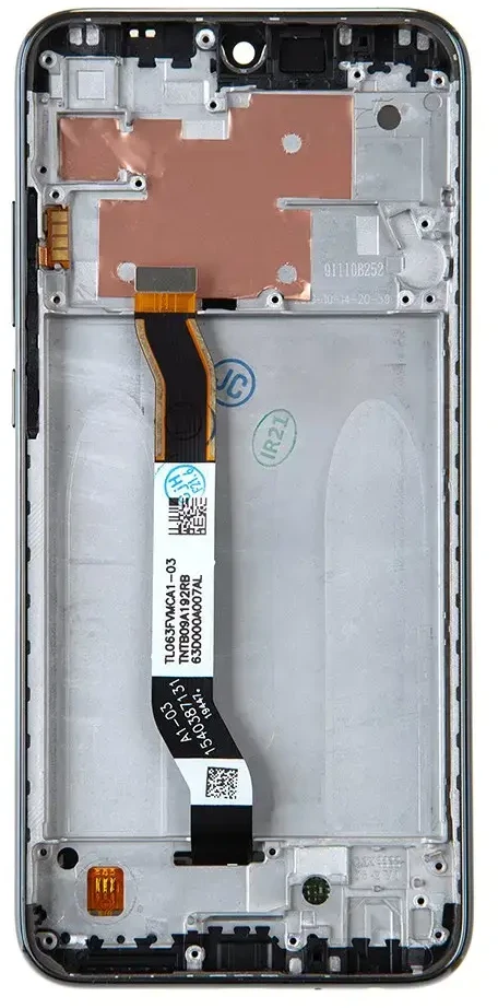 For_Xiaomi LCD Ekranas + Touch Unit + priekinis dangtelis, skirtas Xiaomi Redmi Note 8T Juodas (be logotipo)