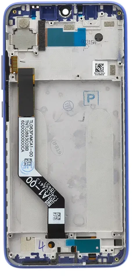 Dėklas For_Xiaomi LCD Ekranas + Touch Unit + priekinis dangtelis skirtas Xiaomi Redmi Note 7 Mėlyna