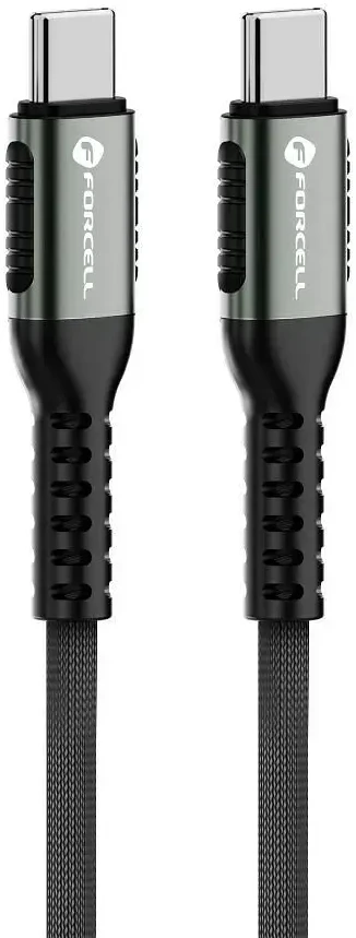 USB C į USB C laidas Forcell F-Energy QC4.0 PD 5A 240W Cafule 3 m C263 juodas