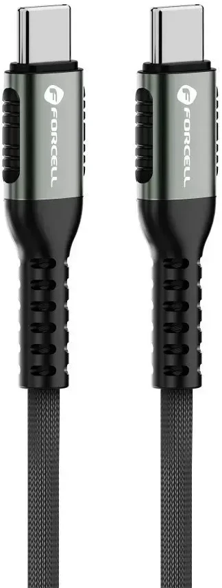 USB C į USB C laidas Forcell F-Energy QC4.0 PD 5A 240W Cafule 1,2 m C263 juodas