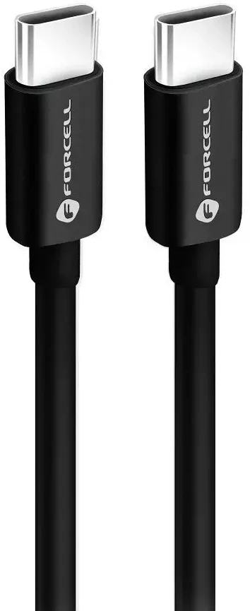 USB C į USB C laidas Forcell F-Energy QC4.0 PD 3A 60W 0,5 m C338 juodas