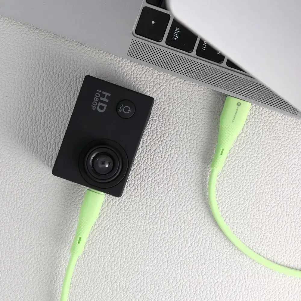 USB A į Micro USB laidas Forcell F-Energy QC3.0 2,4A 18W silikoninis 1 m C341 žalias