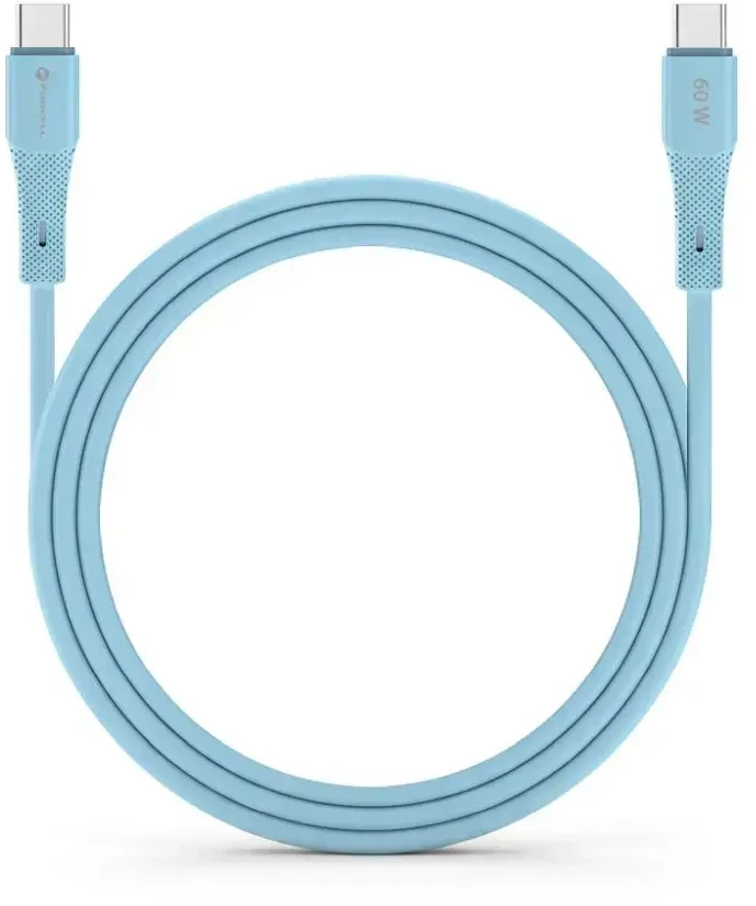 USB C į USB C laidas Forcell F-Energy QC4.0 PD 3A 60W silikoninis 1 m C344 mėlynas