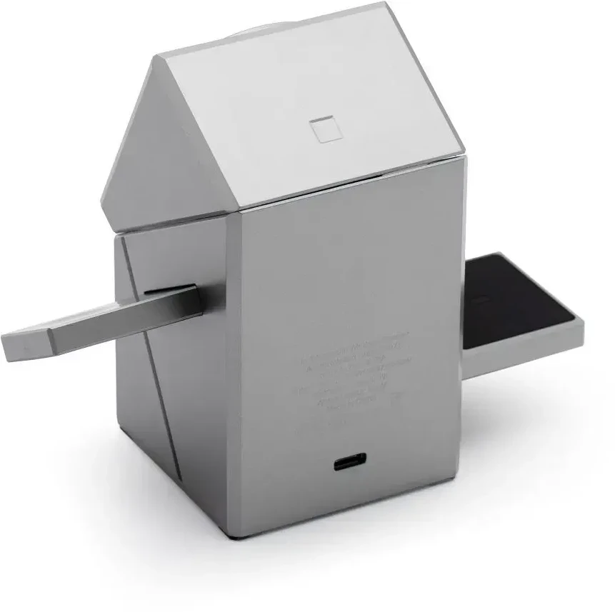 Belaidis įkroviklis Forcell F-Energy 3in1 Rotation Cube Qi2, suderinamas su MagSafe (F-06), sidabrinis