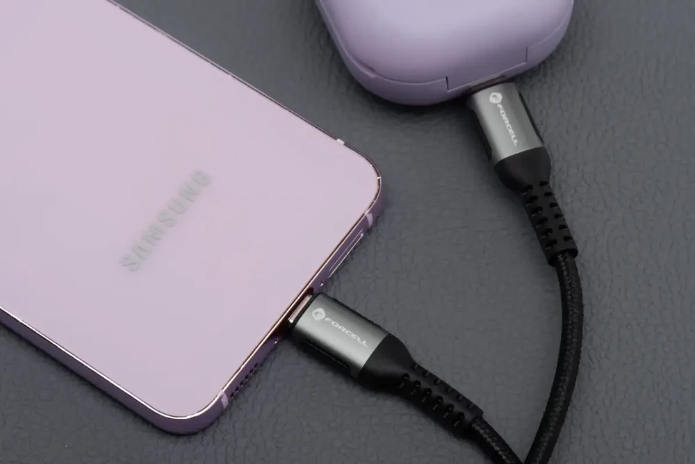 USB C į USB C laidas Forcell F-Energy QC4.0 PD 5A 240W Cafule 2 m C263 juodas