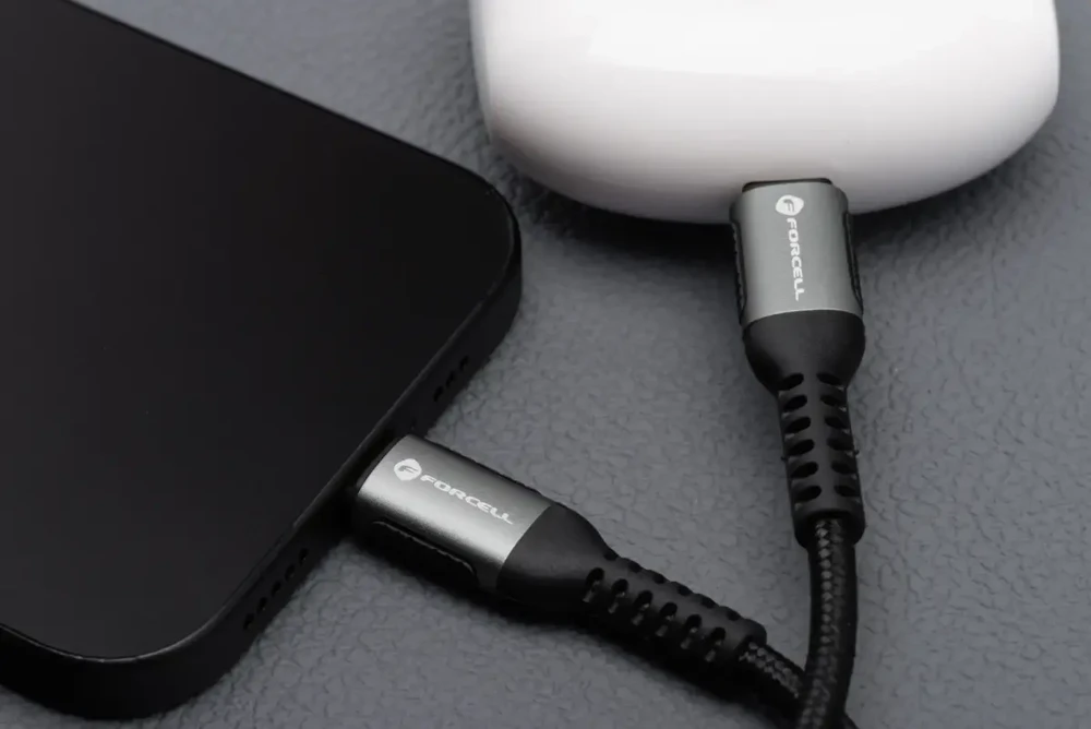 USB C į USB C laidas Forcell F-Energy QC4.0 PD 5A 240W Cafule 2 m C263 juodas