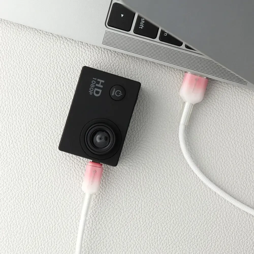 USB A į Micro USB laidas Forcell F-Energy QC3.0 2,4A 18W gradientas 1 m C351 baltas