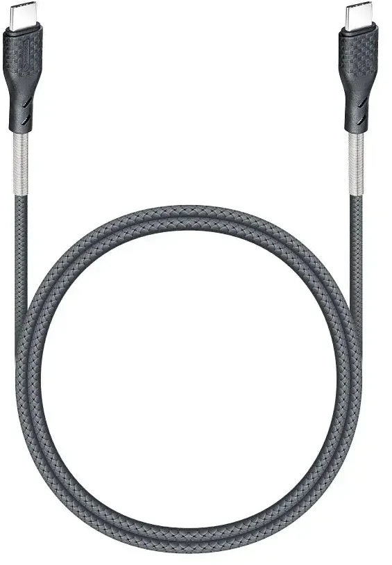 USB C į USB C laidas Forcell F-Energy QC4.0 PD 5A 240W Carbon 1 m CB-05C juodas