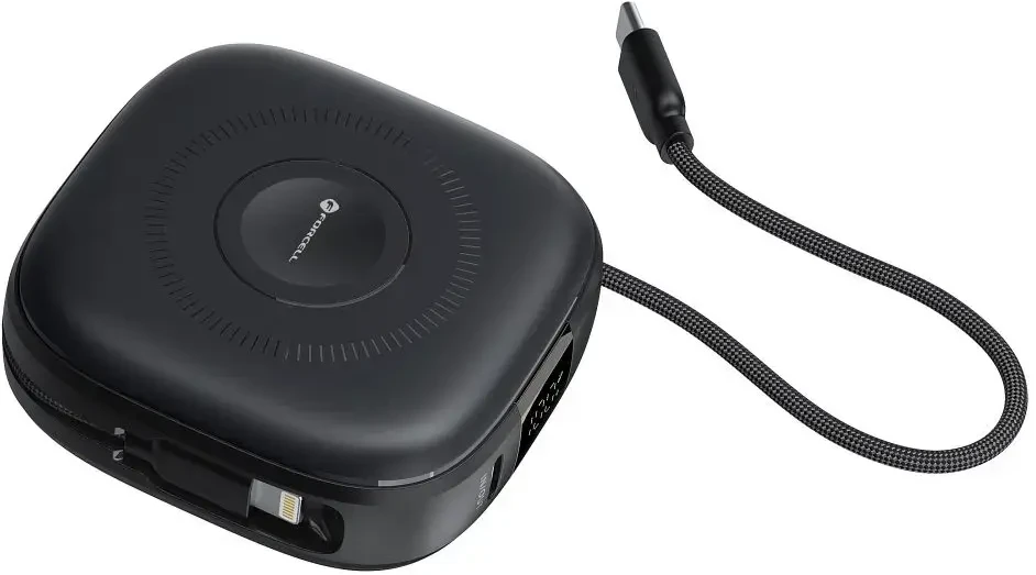 FORCELL F-ENERGY F10K5 maitinimo blokas, suderinamas su MagSafe PD3.1 QC3.0 3A 22,5W 10000 mAh juodas