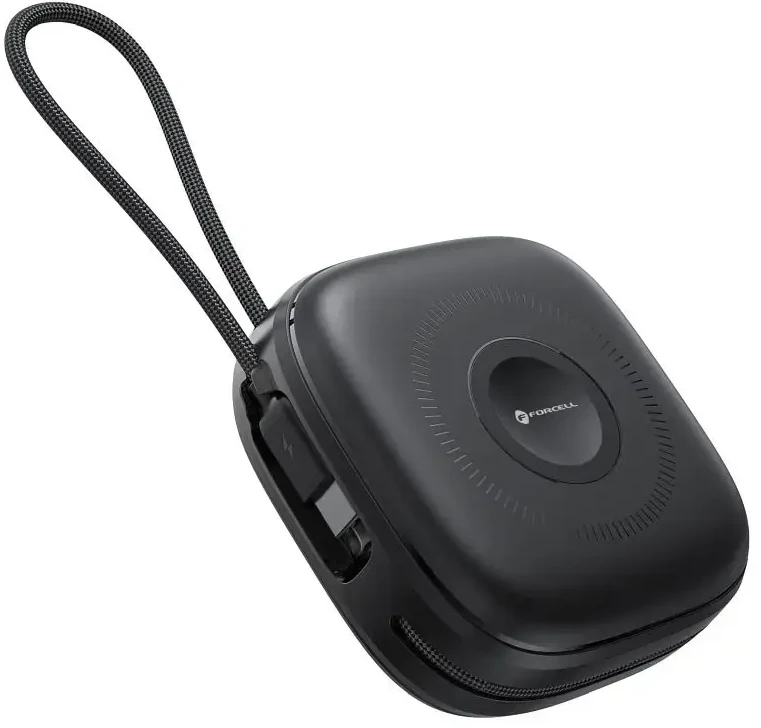 FORCELL F-ENERGY F10K5 maitinimo blokas, suderinamas su MagSafe PD3.1 QC3.0 3A 22,5W 10000 mAh juodas