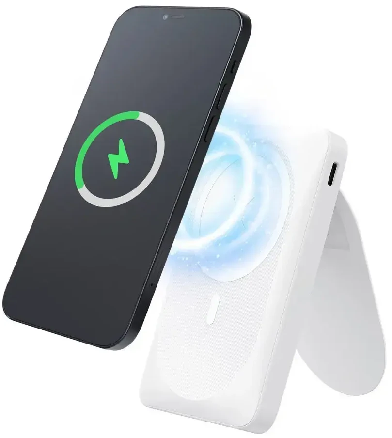 Nešiojamoji baterija, suderinama su „MagSafe Forcell F-Energy MagStand F10K2 QC3.0 PD 5A 20W 10000 mAh baltas“