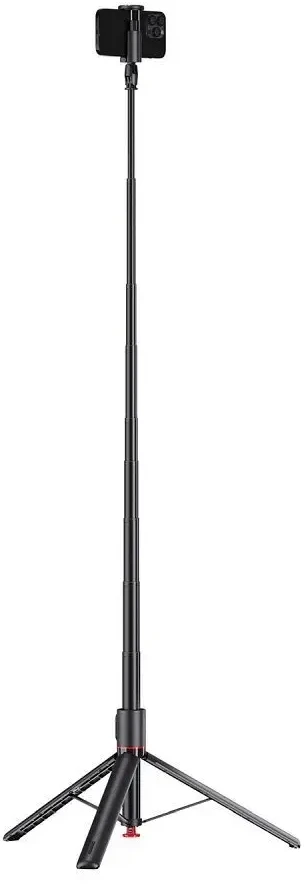 FORCELL F-GRIP F170XL automatinė asmenukių lazda su nuotolinio valdymo pultu, trikojis, juodas