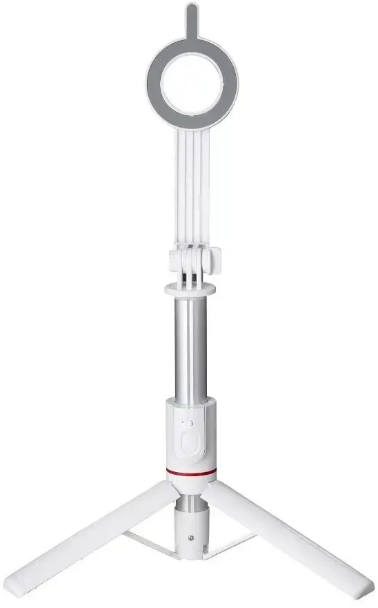 FORCELL F-GRIP MagSelfie S100M asmenukių lazda su belaidžiu nuotolinio valdymo pulteliu baltas