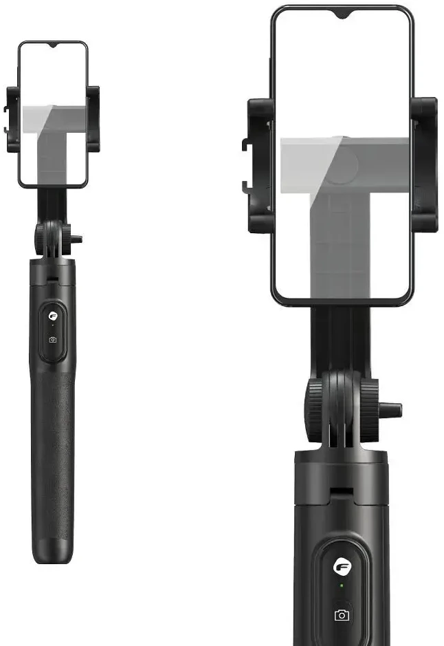 Asmenukių lazda + trikojis Forcell F-GRIP (S150XL) (Bluetooth) juoda