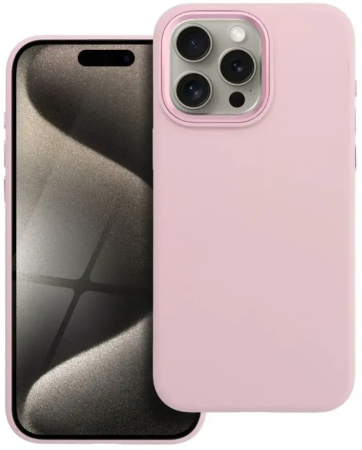 „iPhone 15 PRO MAX“ dėklas „Forcell F-Protect Frame Premium“, suderinamas su „Magsafe“, rožinis