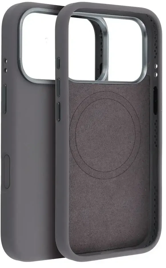 „iPhone 17 Forcell F-Protect Frame Premium“ dėklas, suderinamas su „Magsafe“ pilka spalva
