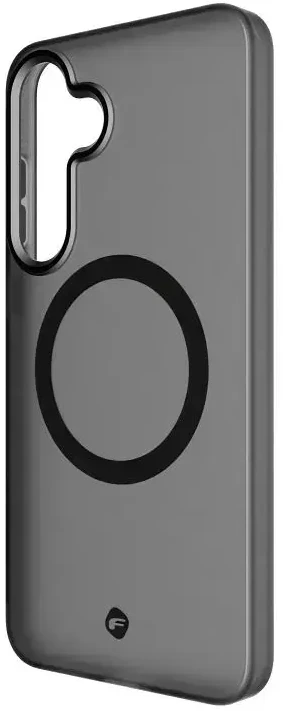 Dėklas FORCELL F-PROTECT lygiai su Dual Layer 4D technologija, suderinamas su kariniu kritimo testu skirtas Samsung Galaxy S25 PLUS dūminis juodos spalvos