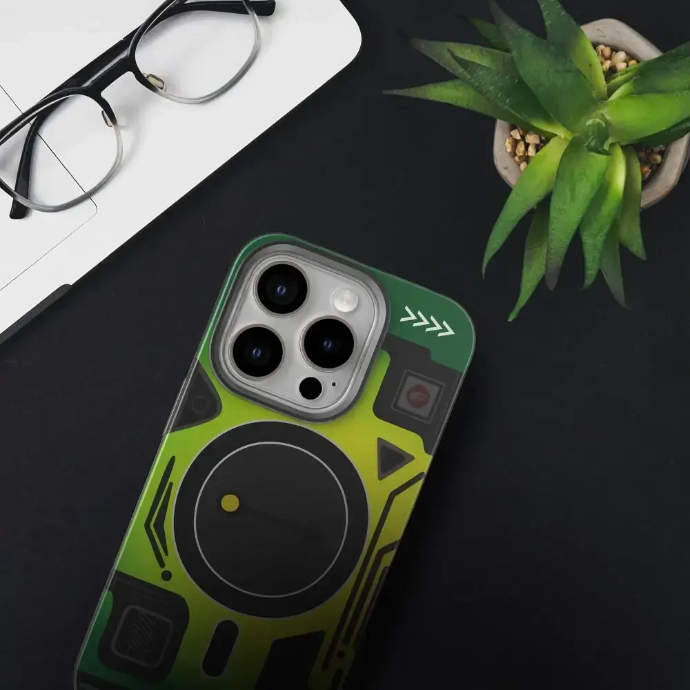 Dėklas FORCELL F-PROTECT Levels with Dual Layer 4D technology, Military Drop-Test suderinamas su MagSafe skirtas Samsung Galaxy S25 PLUS cyber žalios spalvos