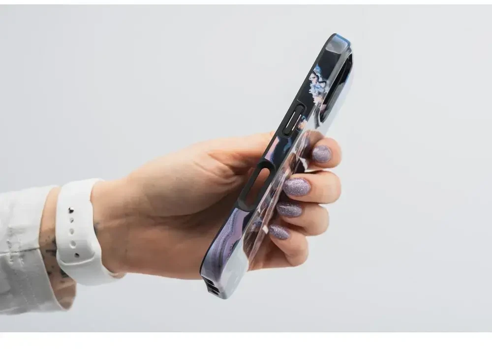 „iPhone 15 Forcell F-Protect Mirage“ dėklas, suderinamas su „MagSafe Military Drop-Test“ auksinis island