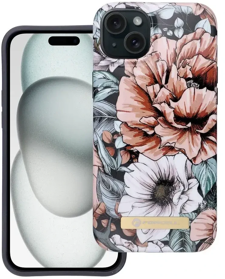 „iPhone 15 PLUS“ dėklas „Forcell F-Protect Mirage“, suderinamas su „Magsafe bloom bush“