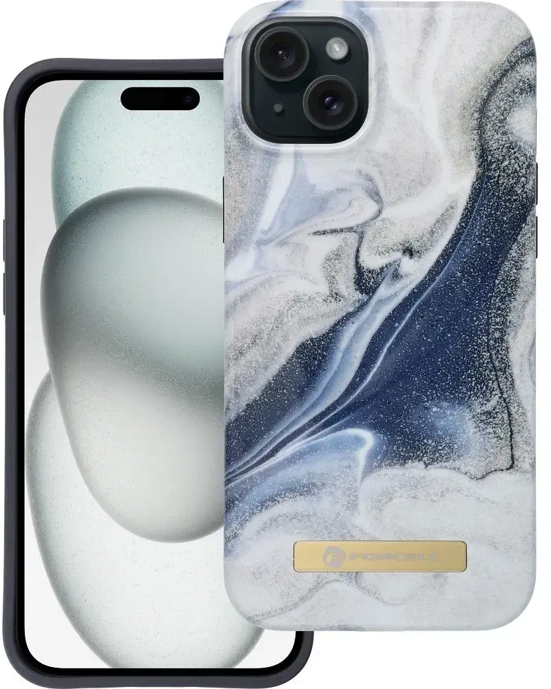 „iPhone 15 PLUS“ dėklas „Forcell F-Protect Mirage“, suderinamas su „Magsafe Magic Sand“