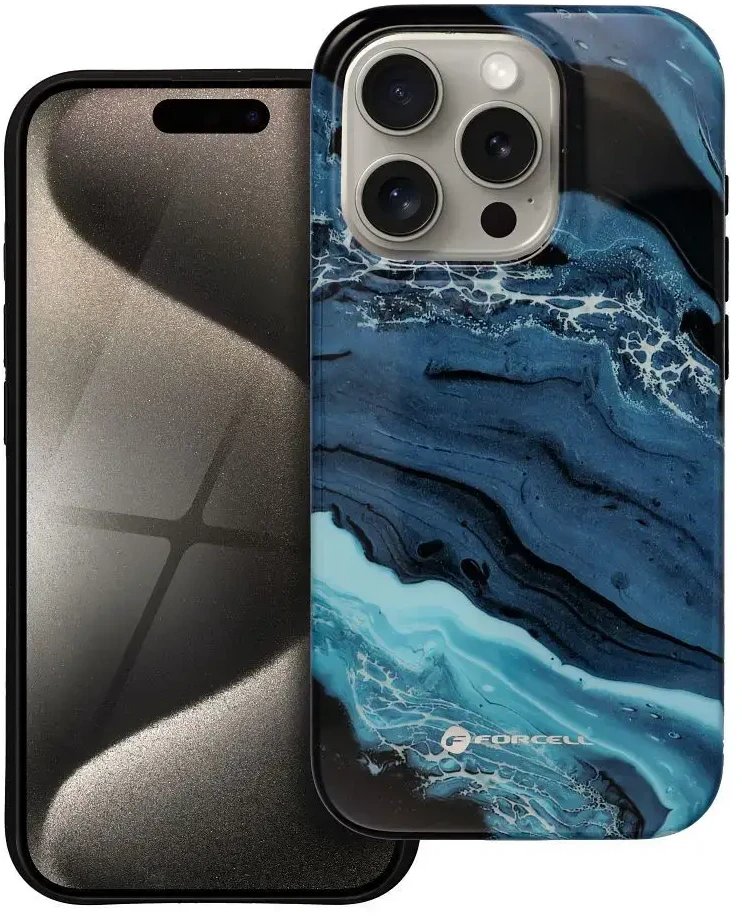 „iPhone 15 PRO Forcell F-Protect Mirage“ dėklas, suderinamas su „Magsafe Military Drop Test“ giliavandenėje jūroje.