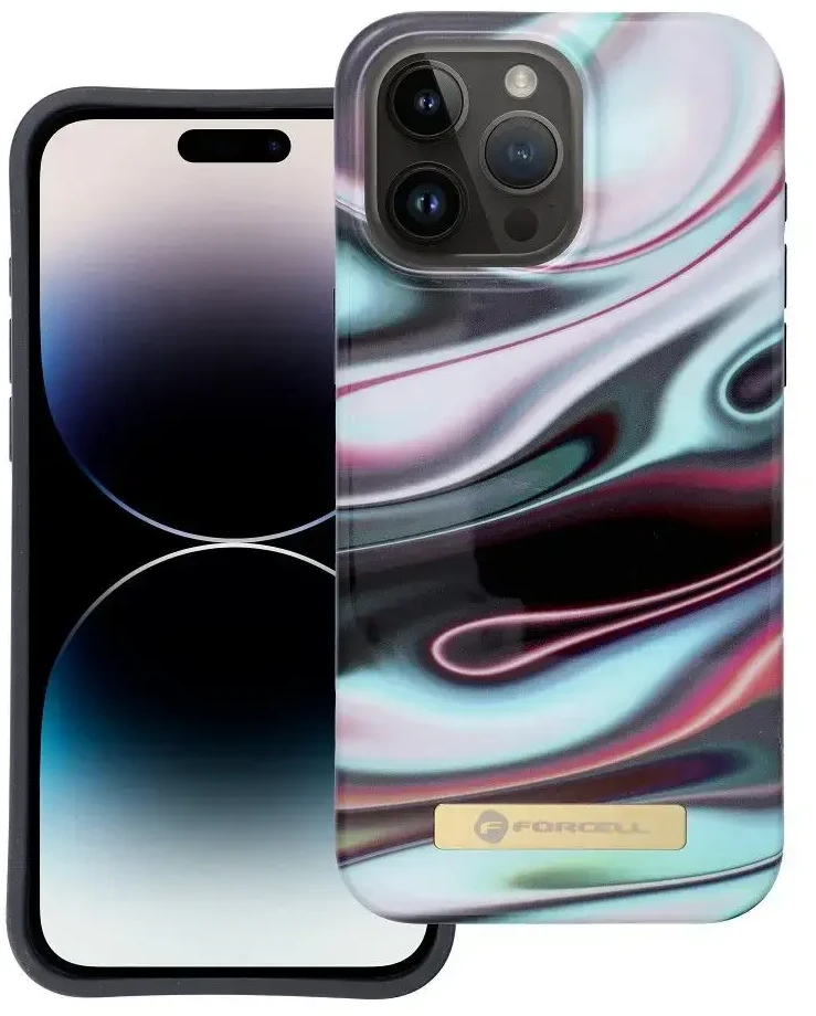 „iPhone 15 PRO MAX“ dėklas „Forcell F-Protect Mirage“, suderinamas su „Magsafe Glow“