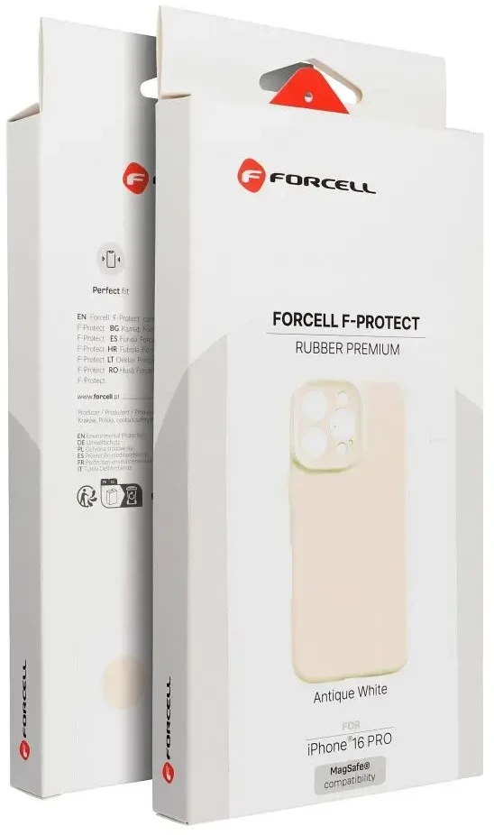 Dėklas na Samsung S26 ULTRA Forcell F-Protect Rubber Premium zgodne su MagSafe antique baltas 0INT
