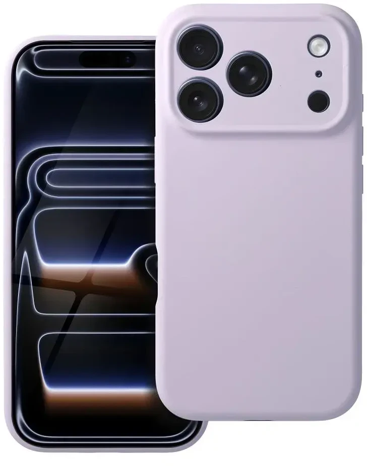 „iPhone 15 PRO MAX“ dėklas „Forcell F-Protect Rubber Premium“, suderinamas su „MagSafe“, alyvinės spalvos