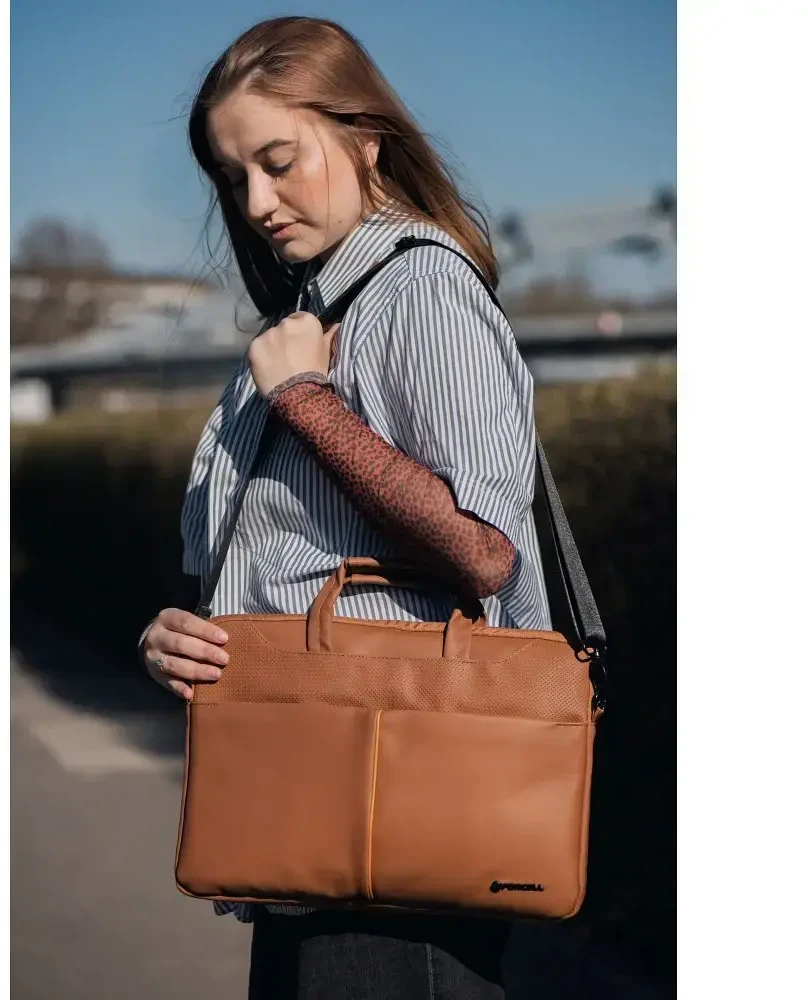 FORCELL F-PROTECT URBAN STYLE Bag for Nešiojamas kompiuteris 15,6" ruda