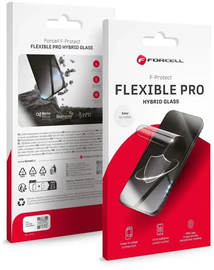 „Forcell Flexible Nano Glass“ skirtas „Samsung Galaxy S25“.
