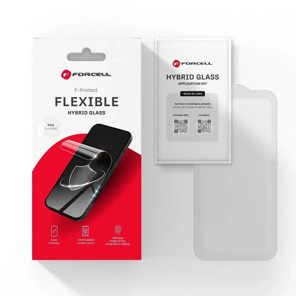 Hibridinis stiklas, skirtas „iPhone XR“ / 11 „Forcell Flexible Nano Glass“