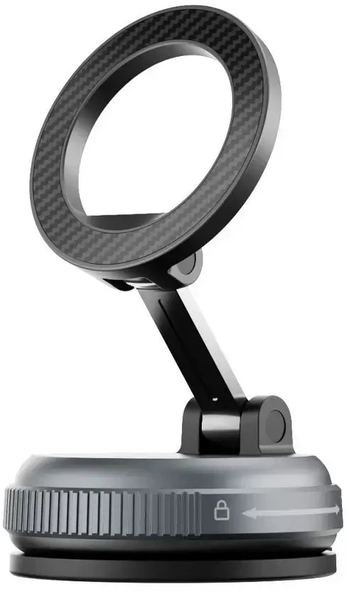 FORCELL Magic Mag magnetinis siurbtukas telefono laikiklis, suderinamas su MagSafe juodas