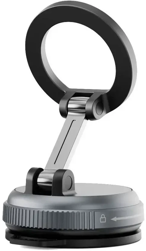 FORCELL Magic Mag magnetinis siurbtukas telefono laikiklis, suderinamas su MagSafe juodas
