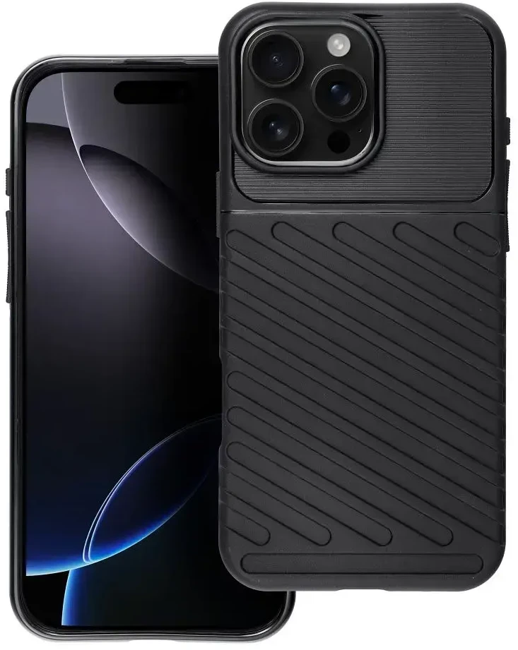 Dėklas Forcell Oem Case for iPhone 16 PRO MAX Thunder juodas