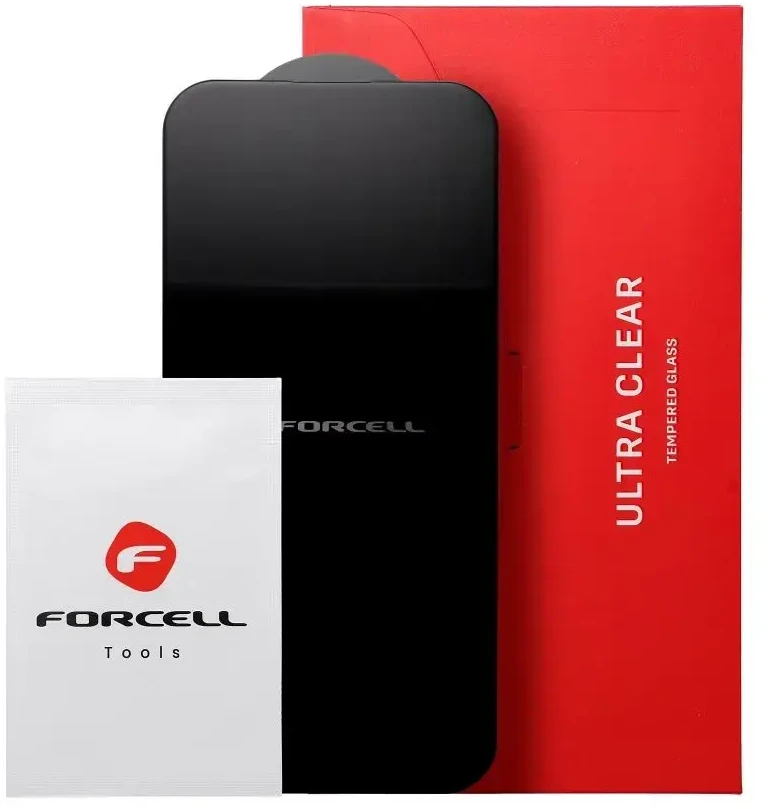 Grūdintas stiklas skirtas Samsung S25 EDGE Forcell Ultra Clear Glass juoda