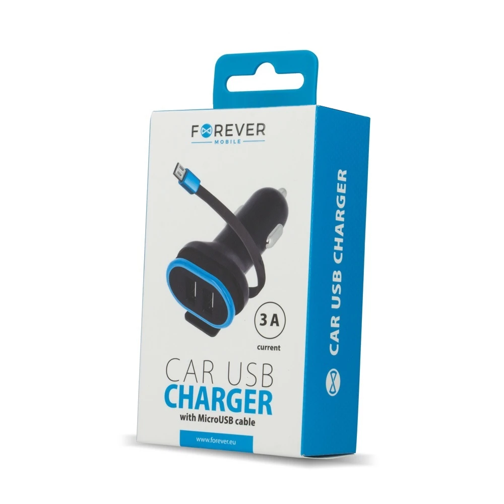 Forever Auto įkroviklis "Micro USB CC-02 3A"