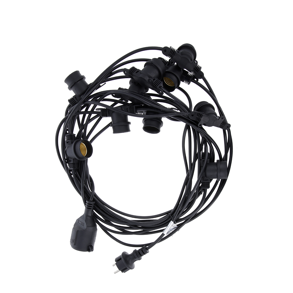 TelForceone Light Girland 12m 10 lizdų E27 IP65