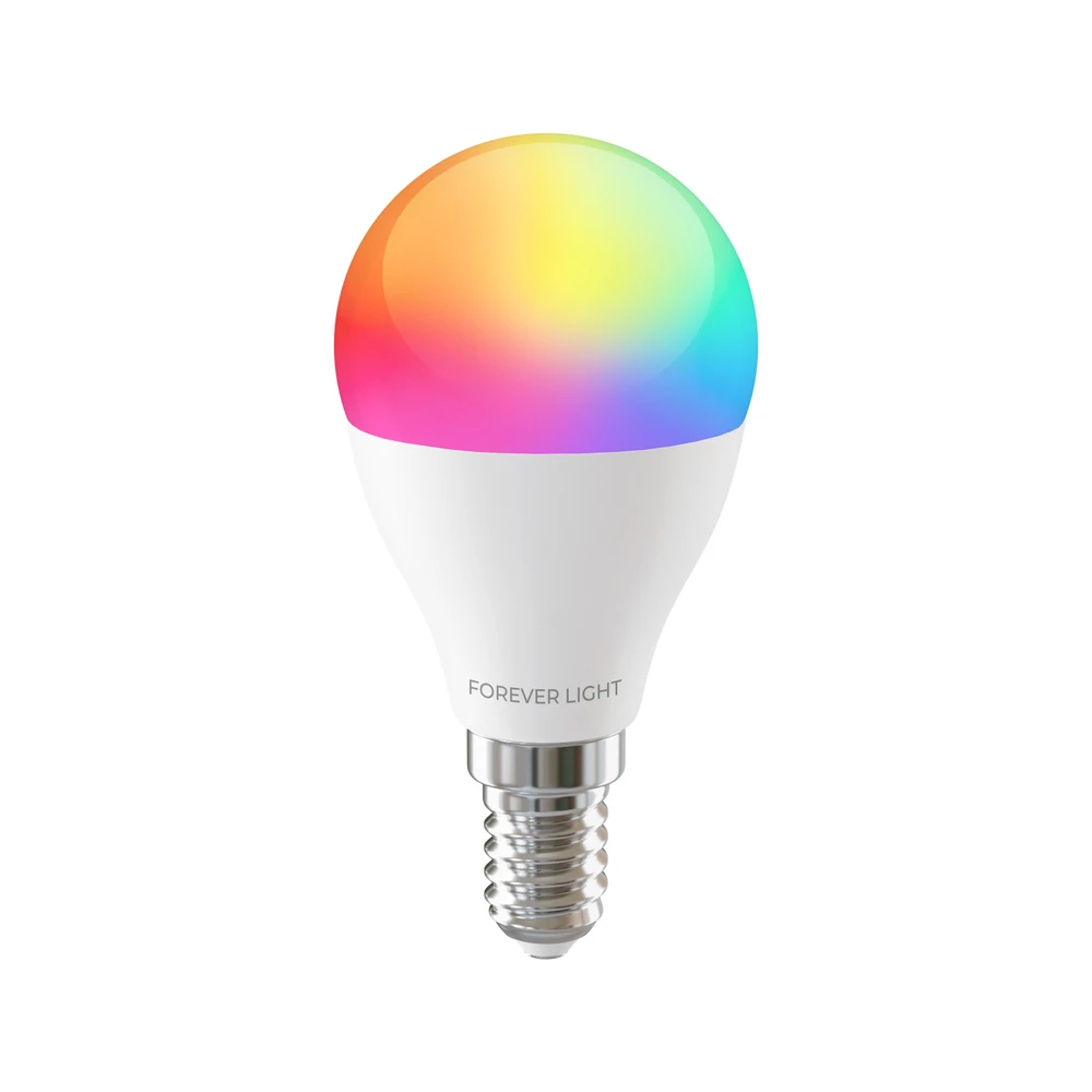 „Telforceone Forever Light“ LED lemputė RGB E14 G45 5W 500lm 4000K F klasė