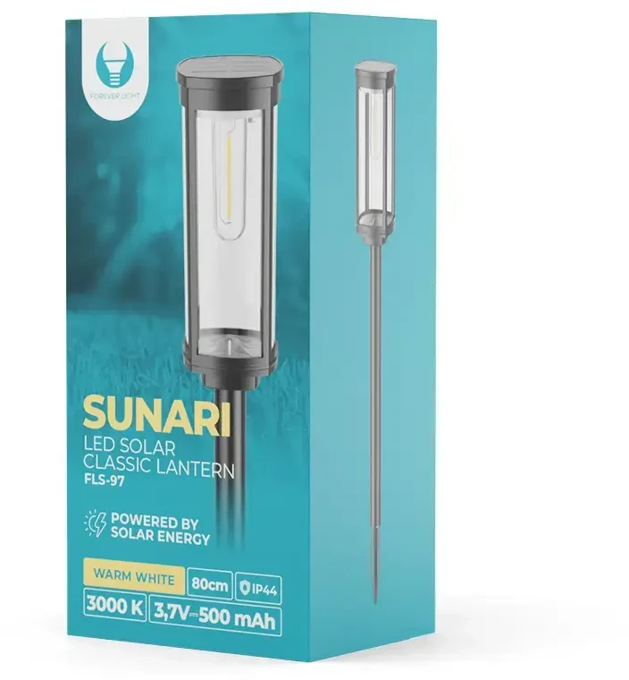 SUNARI saulės lempa LED FLS-97 CLASSIC Post 3000K 1000mAh Ni-MH Forever Light