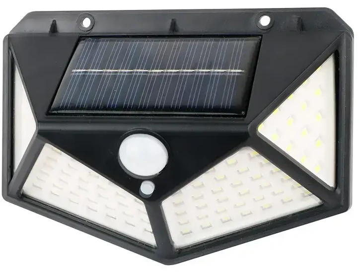SUNARI saulės lempa LED FLS-65 100*SMD PIR 6W 480lm 6000K 1200mAh Li-Ion Forever Light