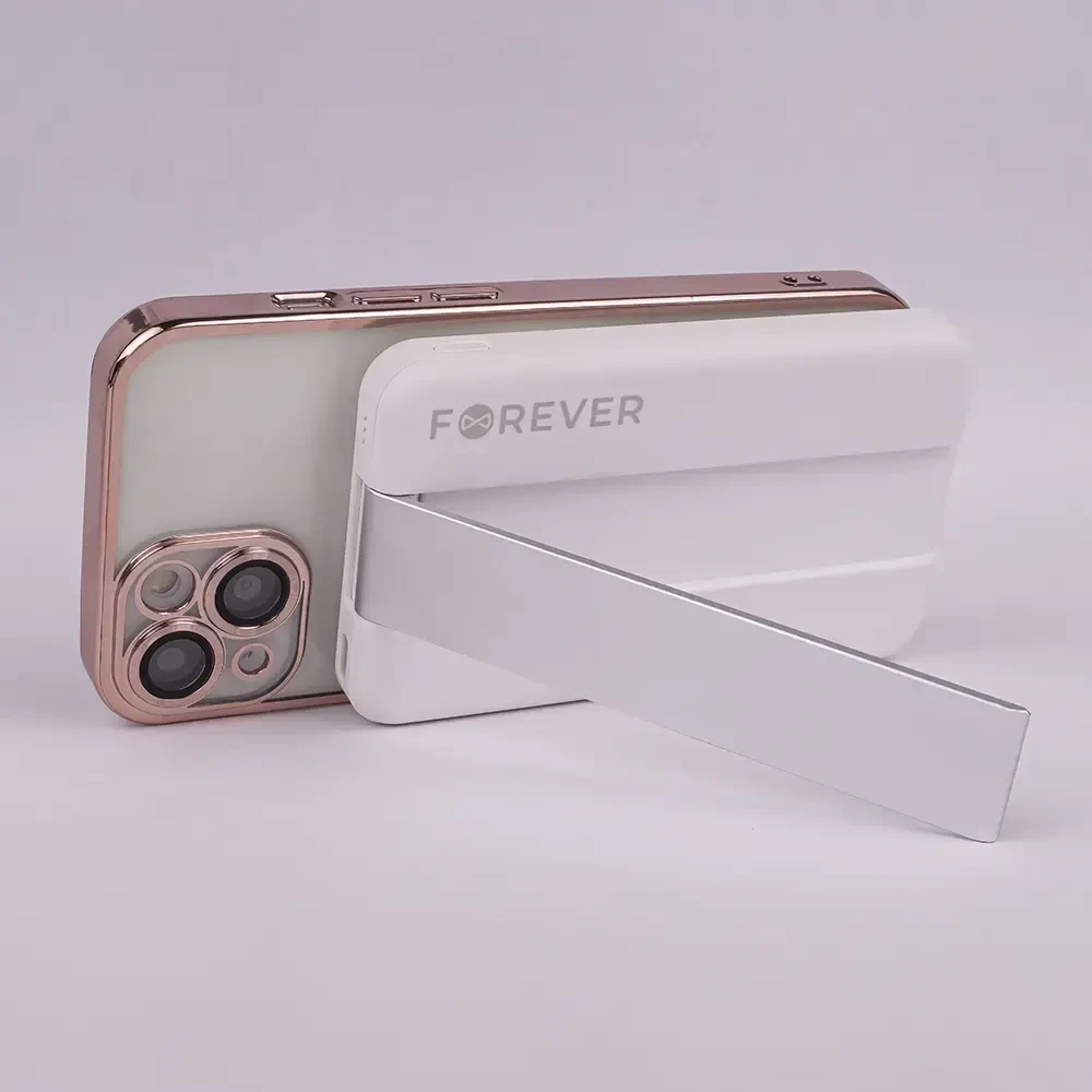 Forever MACS-100 magnetinis belaidis įkroviklis su power bank baltos spalvos 5in1