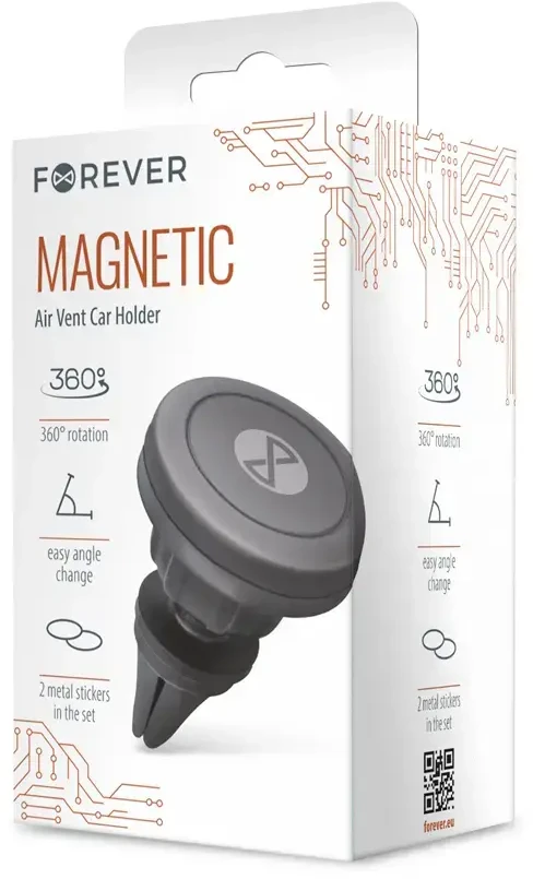 Forever magnetinis oro grotelėms automobilinis laikiklis M-17 juodos spalvos